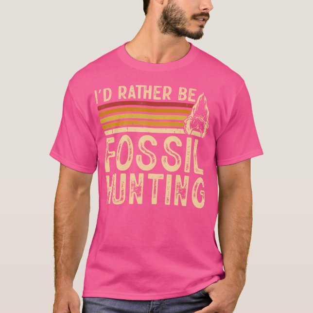 T-shirt JE Préfère Chasser les Fossiles (Devant)