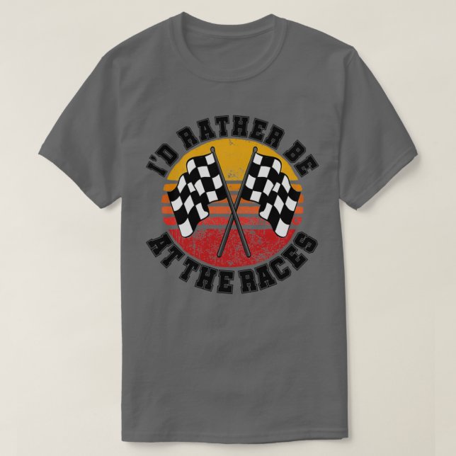 T-shirt Je Préfère Être Aux Course 1 (Design devant)