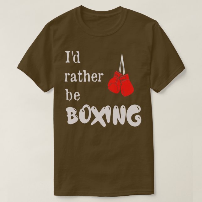 T-shirt Je préfère être boxeur 2 (Design devant)