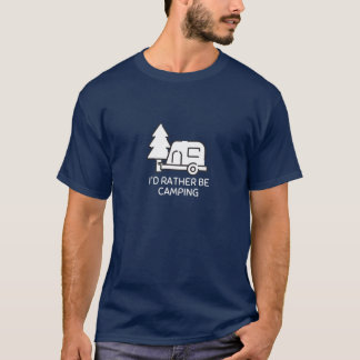 T-shirt Je préfère être Camping - TearDrop Camper
