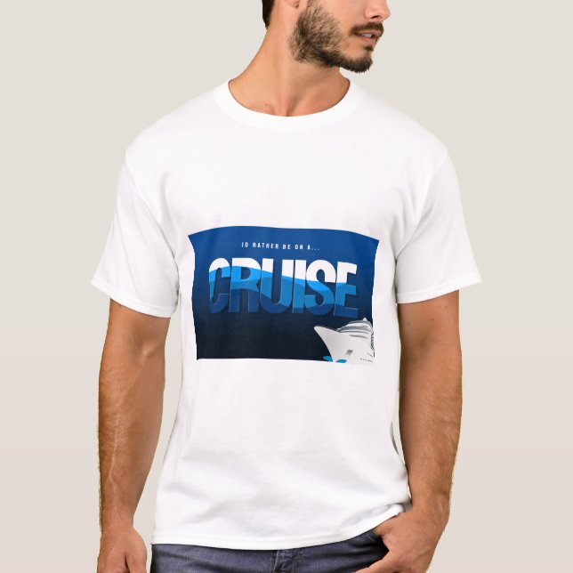T-shirt Je Préfère Être En Croisière (Devant)