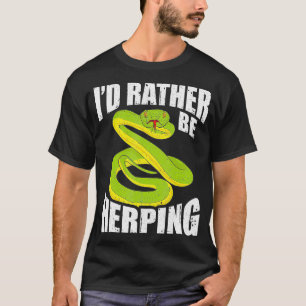 T-shirt Je Préfère Être Herpétologie Herpétologie Serpents
