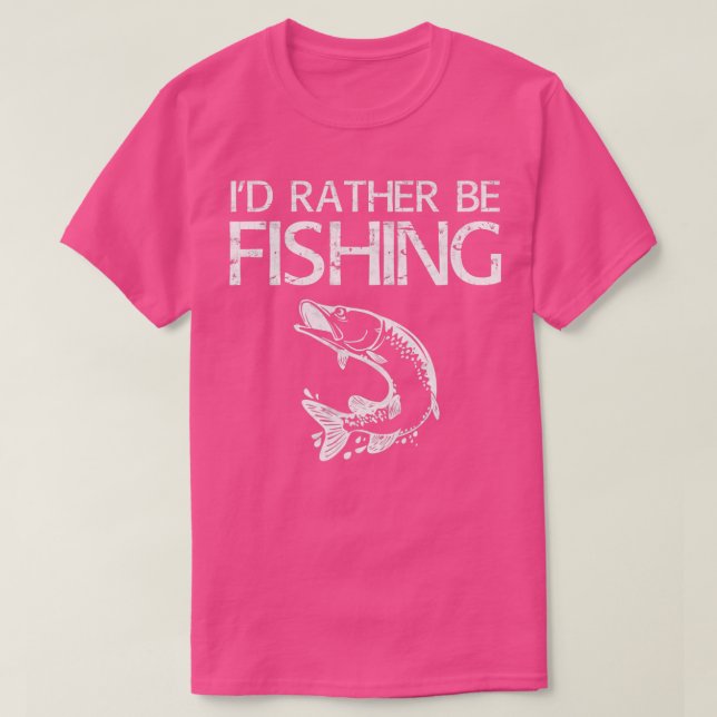 T-shirt Je Préfère Être Pêcheur Pêcheur 1 (Design devant)