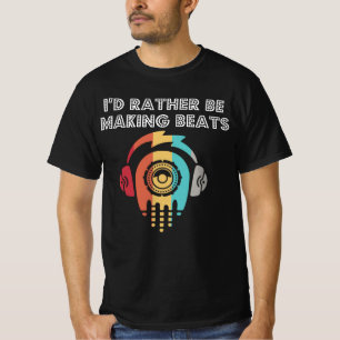 T-shirt Je Préfère Faire Beats Beat Pad DJ Audio Musique