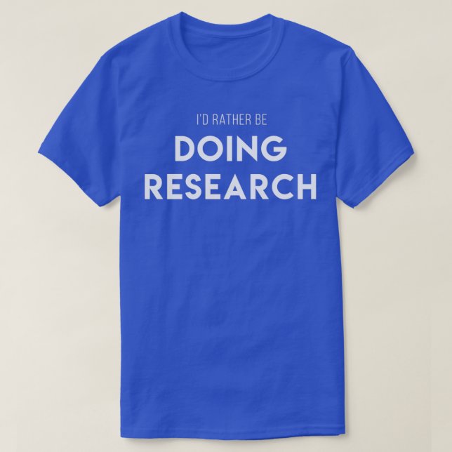 T-shirt Je préfère faire de la recherche à la marche pour  (Design devant)