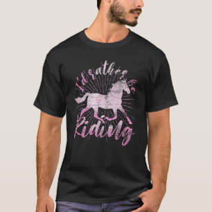 T-shirt Je Préfère Faire De L'Équitation cavalier Cheval É