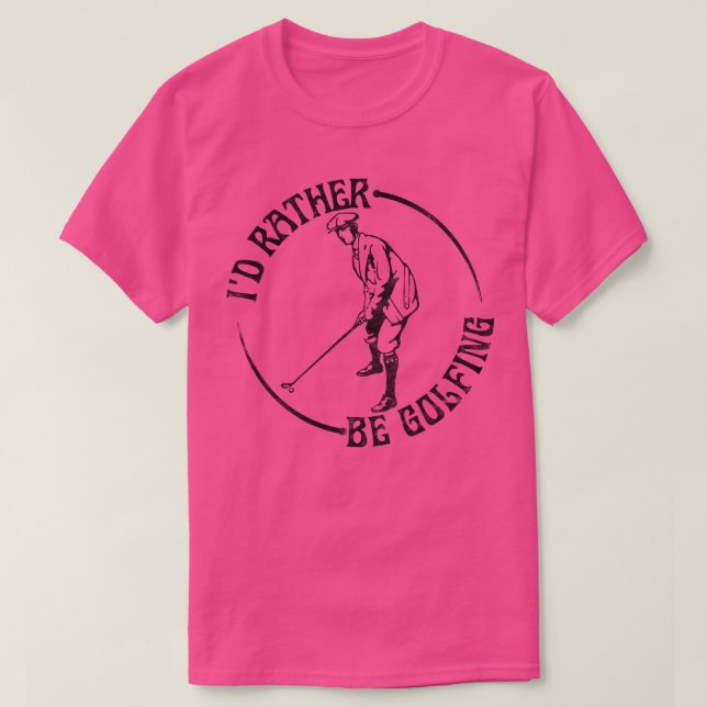T-shirt Je Préfère Faire Du Golf (Design devant)