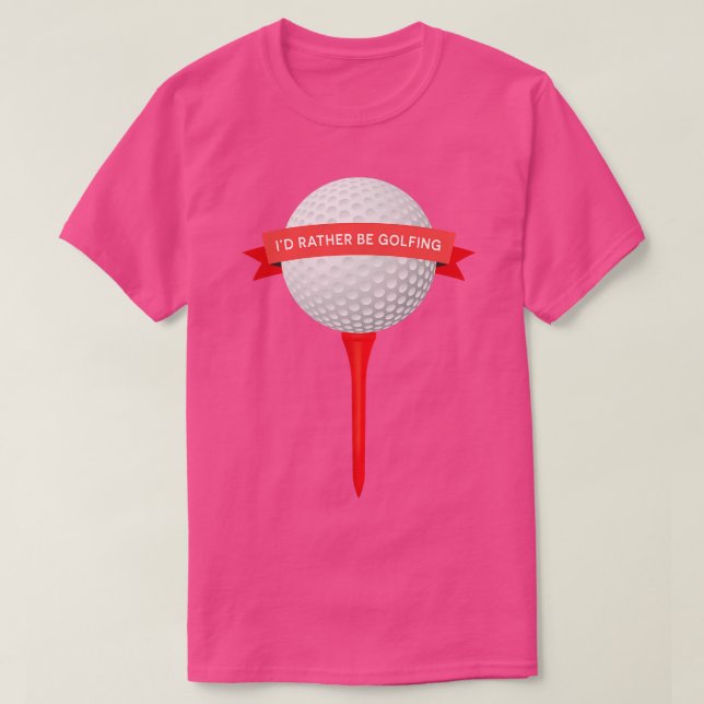 T-shirt Je Préfère Faire Du Golf 1 (Design devant)