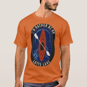 T-shirt Je préfère faire du kayak sur le lac Lotto en MI