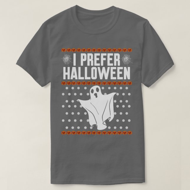 T-shirt Je préfère Halloween sale Noël (Design devant)