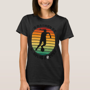 T-shirt Je préfère jouer au football joueur de sport fille