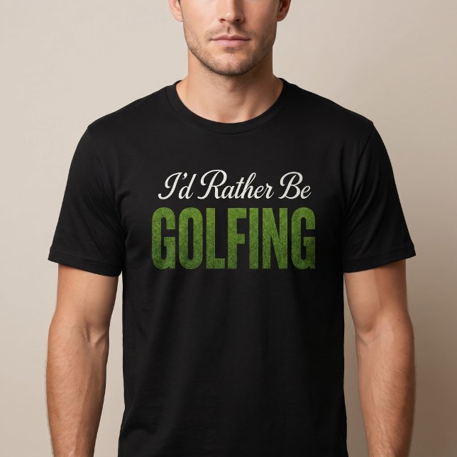 T-shirt Je préfère jouer au golf (Créateur téléchargé)