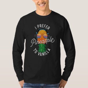 T-shirt Je préfère l'ananas à la vanille Upside Down Swing