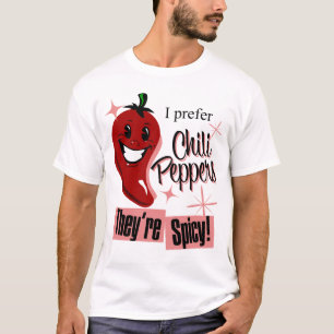 T-shirt Je préfère les poivrons de piment N chaud épicés