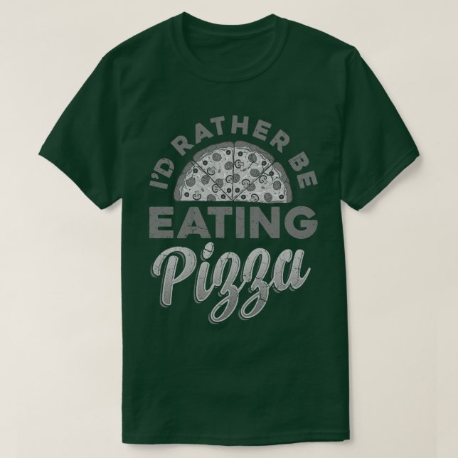 T-shirt Je Préfère Manger Pizza Italia Italia Italia Itali (Design devant)