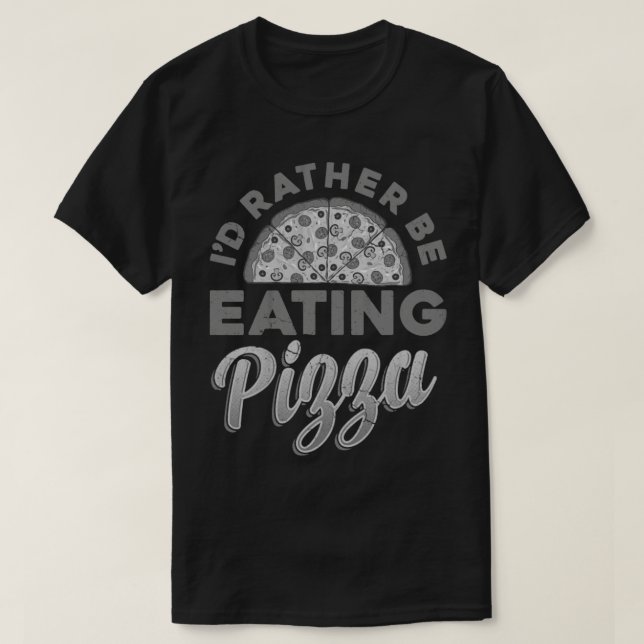 T-shirt Je Préfère Manger Pizza Italia Italia Italia Itali (Design devant)
