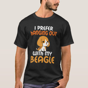 T-shirt Je Préfère Me Raccrocher Avec Mon Beagle Drôle Bea