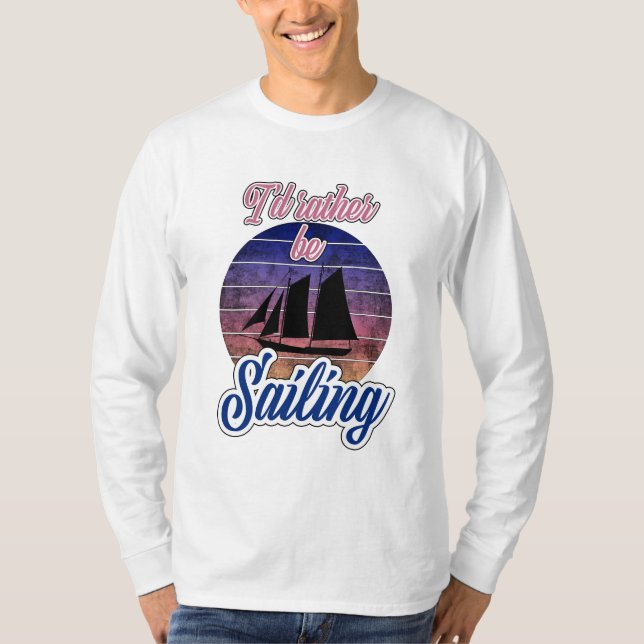 T-shirt Je préfère naviguer (Devant)
