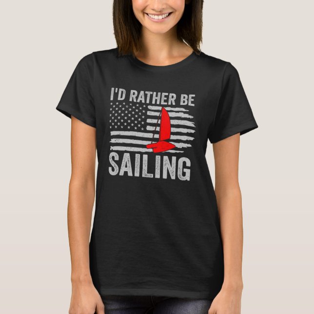 T-shirt Je préfère naviguer Catamaran Capitaine 1 (Devant)