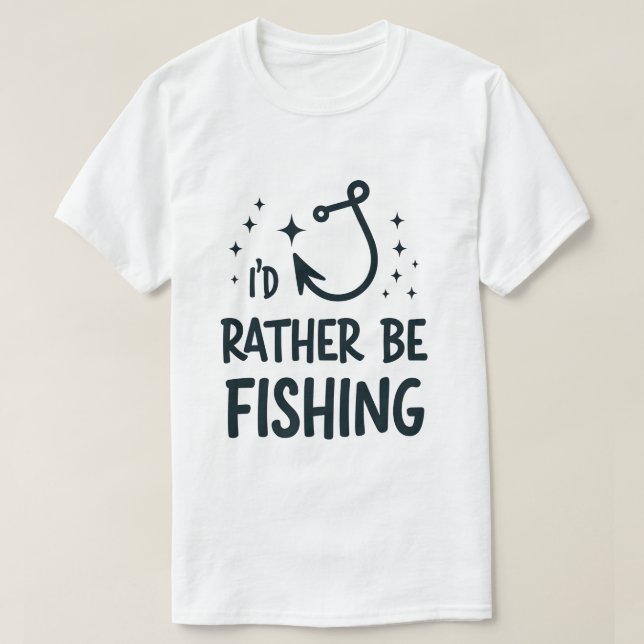 T-shirt Je préfère pêcher (Design devant)