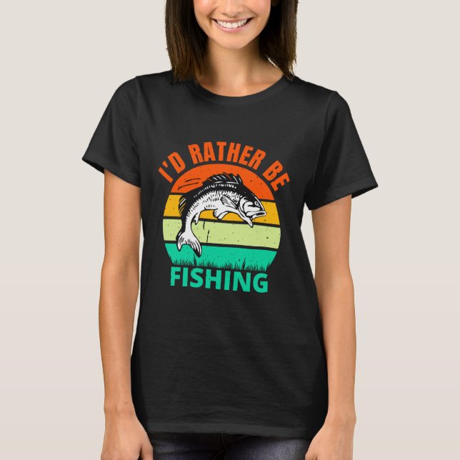 T-shirt Je Préfère Pêcher (Devant)