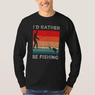T-shirt Je Préfère Pêcher Vintage Flotteur Pêche