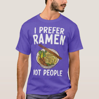 T-shirt Je Préfère Ramen Pas Les Gens Ramen Lover 324