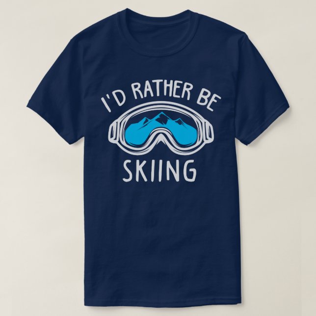 T-shirt Je préfère skier (Design devant)