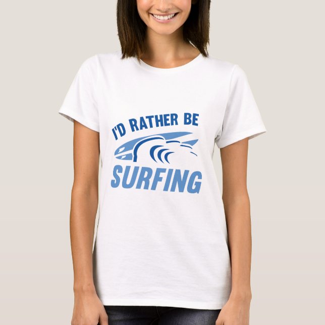 T-shirt Je préfère surfer (Devant)