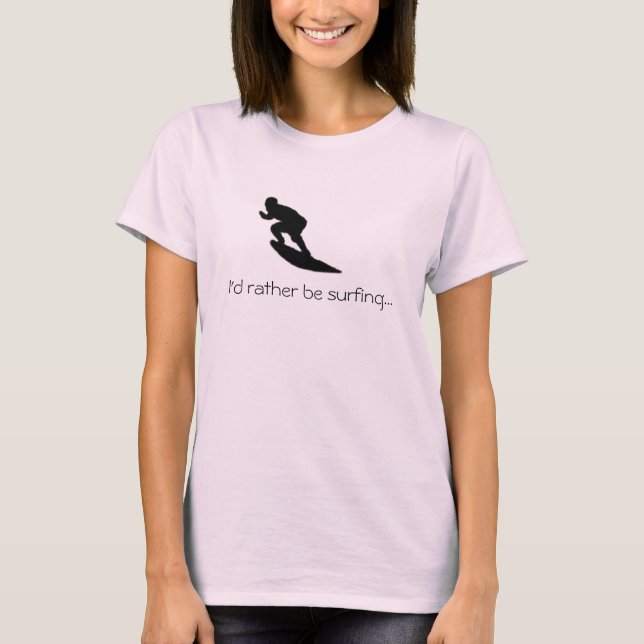 T-shirt Je préfère surfer...T-shirt (Devant)