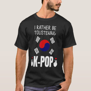 T-shirt Je Préfère Tolérer K Pop South Kores