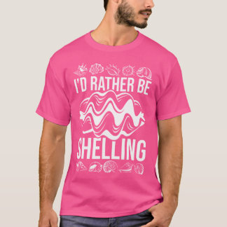 T-shirt Je Préférerais Chasseur De Coquillages Collector B