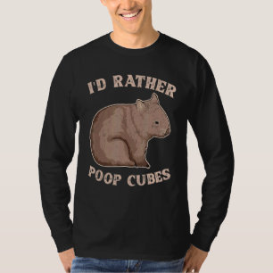 T-shirt Je préférerais Citer Des Cubes De Poop Pour Un Ner