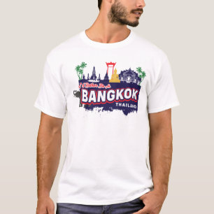 T-shirt Je préférerais être à Bangkok en Thaïlande