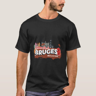 T-shirt Je Préférerais Être À Bruges Belgique Souvenir Vin