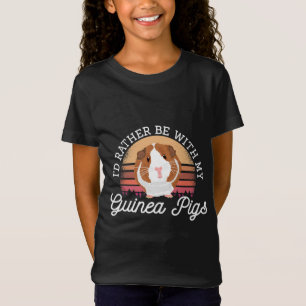 T-Shirt Je préférerais être avec mon rongeur cavé de cocho