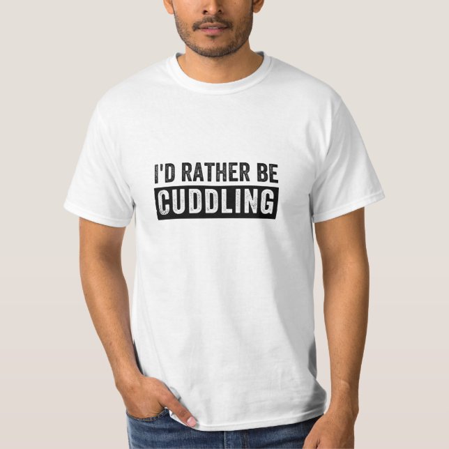 T-shirt Je préférerais être Bouddling (Devant)