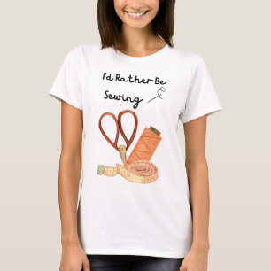 T-shirt Je préférerais être cousu