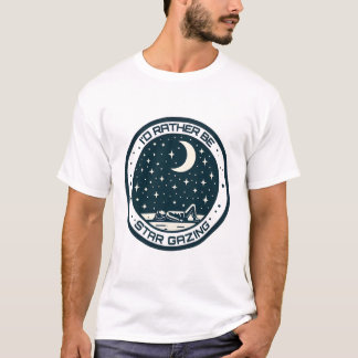 T-shirt Je Préférerais Être Étonnant - Ciel de nuit célest
