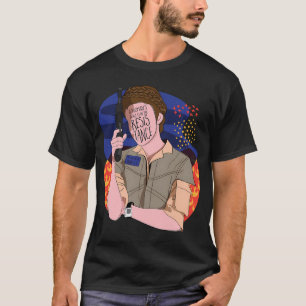 T-shirt Je préférerais être graphique de pêche Bass Papa g