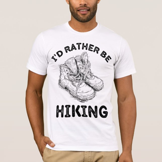 T-shirt Je préférerais être RANDONNÉE (Devant)