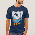 T-shirt Je Préférerais Être Salty Plongée Plongée Vintage<br><div class="desc">Conception de plongée vintage et rétro pour la plongée sous-marine récréative et la plongée sous-marine professionnelle. Cet article drôle et humoristique conviendra à ceux qui aiment la plongée sous-marine, la plongée avec tuba et la découverte de l'océan. Parfait pour tous ceux qui aiment plonger et nager sous l'eau parmi les...</div>