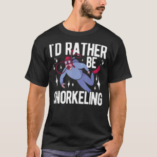 T-shirt Je Préférerais Être Snorkeling Apnoe Diver Scuba U
