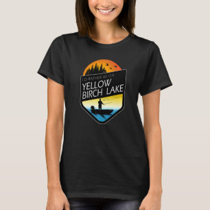 T-shirt Je préférerais être sur le lac Yellow Birch Wiscon