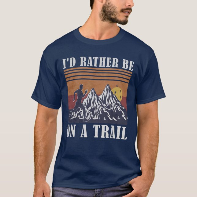 T-shirt Je Préférerais Être Sur Un Coureur De Piste  (Devant)