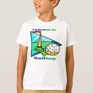 T-shirt Je Préférerais Faire Du Golf
