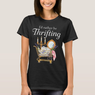 T-shirt Je préférerais faire du shopping dans un magasin d