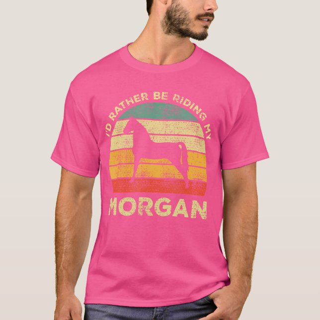 T-shirt JE Préfèrerais Monter Mon Cheval Morgan (Devant)