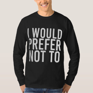 T-shirt JE PRÉFÉRERAIS NE PAS ÊTRE Drôle Lazy Gym Fitness