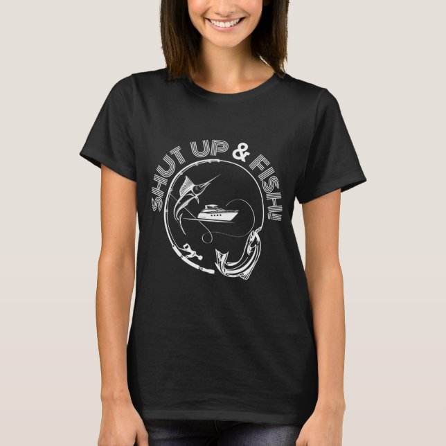 T-shirt Je préférerais pêcher (Devant)